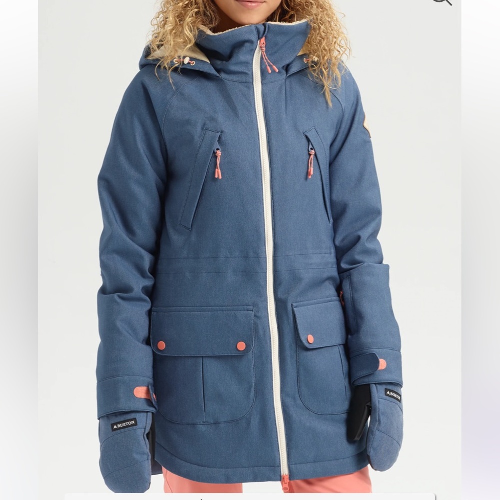 Burton Blue and Pink Ski & Snow Jacket